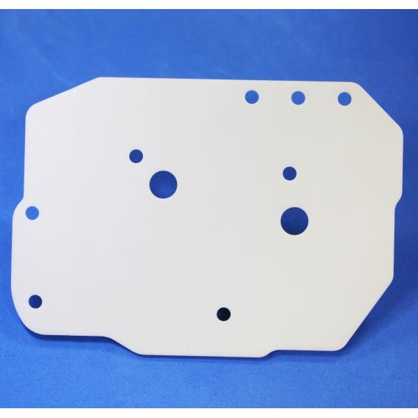 High Strength White Thin Alumina Ceramic Plate 1800C High Temperature Resistant