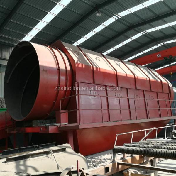 Large Capacity Stationary Waste Composting Machine with Convenient Hopper Storage Bin