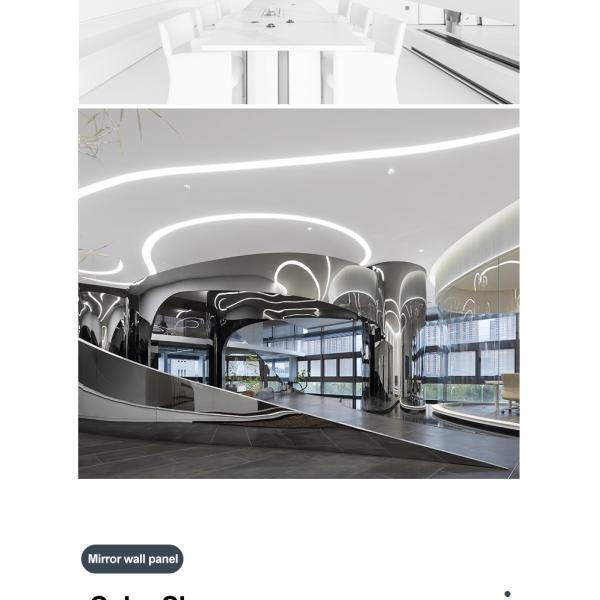 Экологически чистый интерьер Бамбук Уголь Зеркало Стенные панели ПВХ Зеркало Деревянный фанера