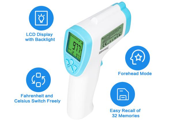 Infrared Forehead Thermometer, Non Contact Thermometer Infrared Forehead Thermometer