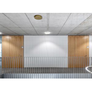 Office Partition Wall Durable 108mm Solid Wall Aluminum Frame With Wall-mounted Steel Keel
