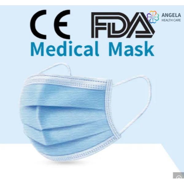 Face Mask 3 Ply Corona virus Disposable Medical Face Mask in Stock 3ply Surgical Mask with Tie on