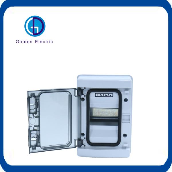 IP65 Ha Series 4 Ways Plastic Power Distribution Box Corrosion Resistant Distribution Box