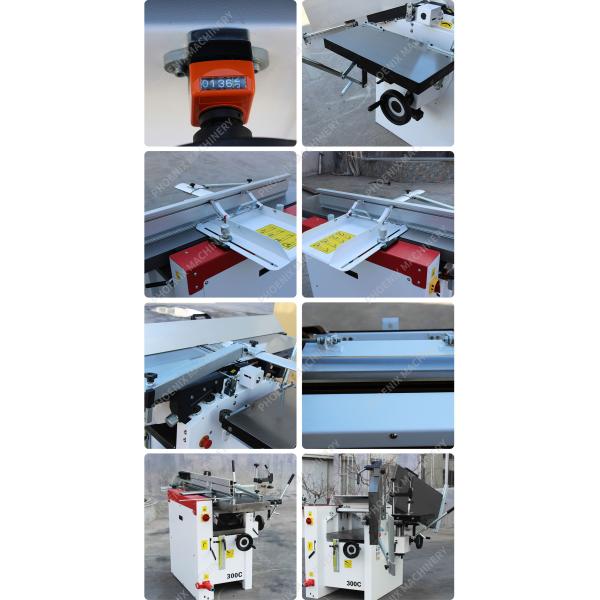 300C Woodworking Combination Machine Surface Planer Wood Thickness Mortising Function