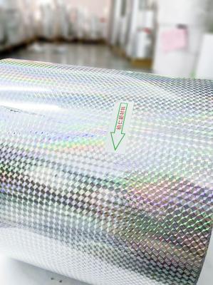 Acrylic Glue Self Adhesive Holographic Film Sticker Matte Silver PET Normal Sticky