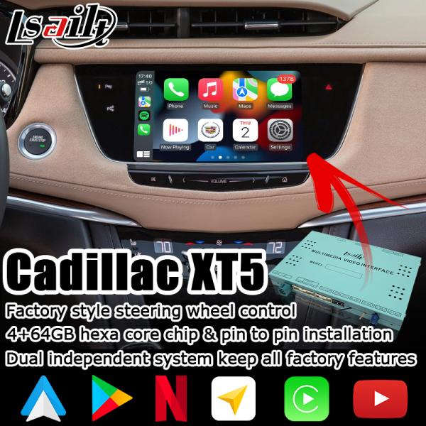 Коробки навигации андроида GPS интерфейс беспроводной carplay автоматической видео- для видео Кадиллака XT5