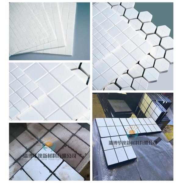 Square Alumina Ceramic Plates Mosaic Tiles Thickness 3-20mm