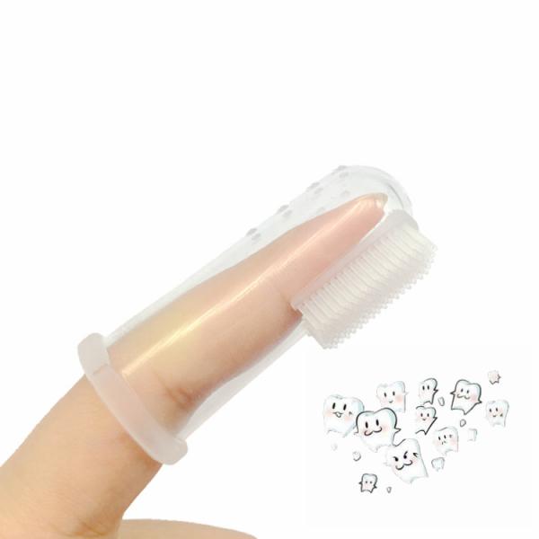 Soft best FDA safety wholesale custom travel infant rubber silicone baby finger toothbrush amazon