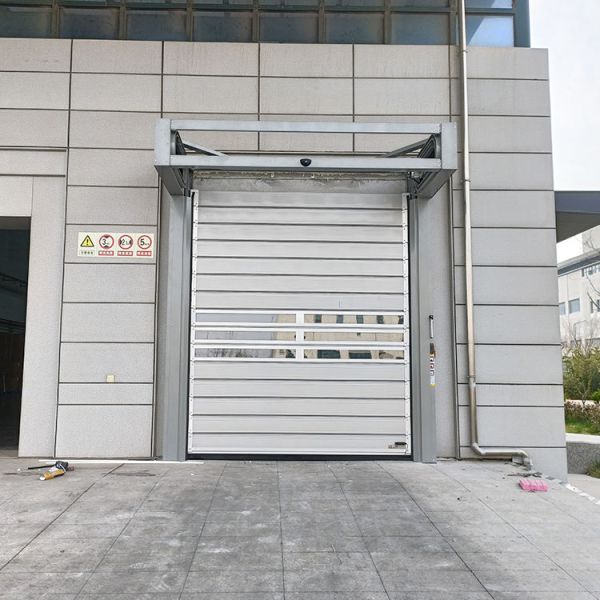 Aluminium High Speed Spiral Rolling Door Anti Wind For Automotive Parts Factories