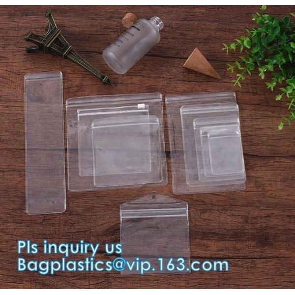 eco-friendly, Slider Hook Hanging Zipper Bag, Slider Zipper PVC Pencil Bags, wig hair packaging bag
