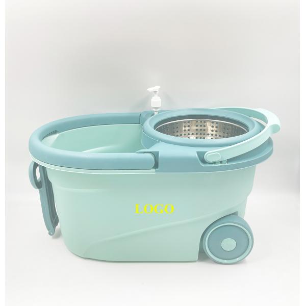 Stainless Steel Wringer 360 Spin Easy Clean Cyclone Floor Cleaning Mop and Bucket Set