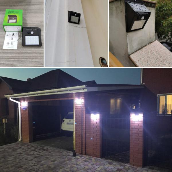 6000K 20 свет стены СИД PIR на открытом воздухе беспроводной солнечный для тропы