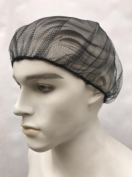 Black Disposable Bouffant Caps , Disposable Hair Net Caps Mob Elastic Free Size