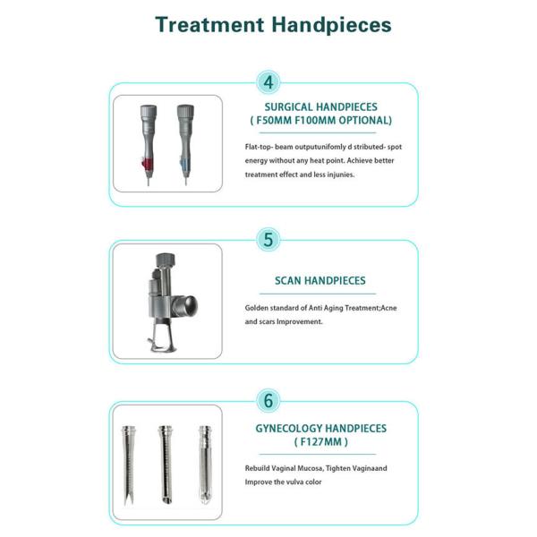 Воздушное охлаждение машины 30W лазера СО2 подмолаживания кожи частичное