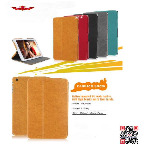 100% Brand New Import Smart PU Leather Cover Case For Ipad Mini Support Multi Stand