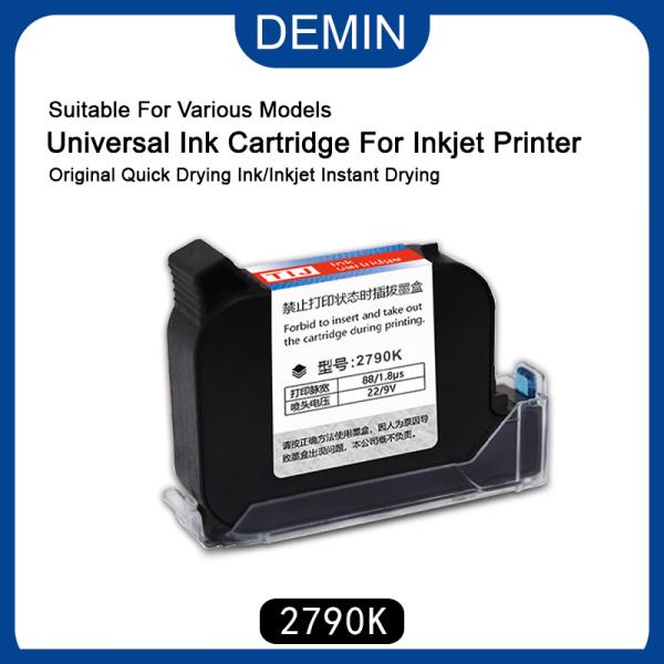 2790k Industrial Quick-dry Ink Cartridges Nozzle Non-Blocking Imported Oil Compatible 1.27mm Printer Ink Cartridge for Printer