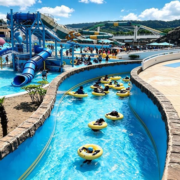Commercial Lazy River Project Design And Equipment For Professional Water Park And Aqua Resort