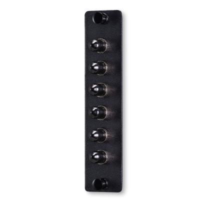 Adaptador multimodo simples da posição da fibra 6 do ST 6 dos adaptadores da fibra ótica (tampa preta)