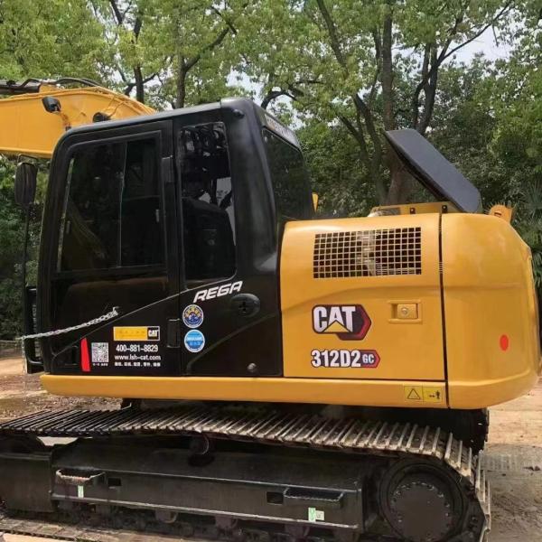 Excavadora usada de 12 toneladas importada do Japão Excavadora CAT 312D2