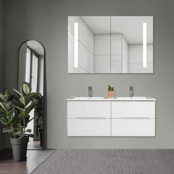 Modern European Bathroom Vanity With Double Sink 118*46*47cm