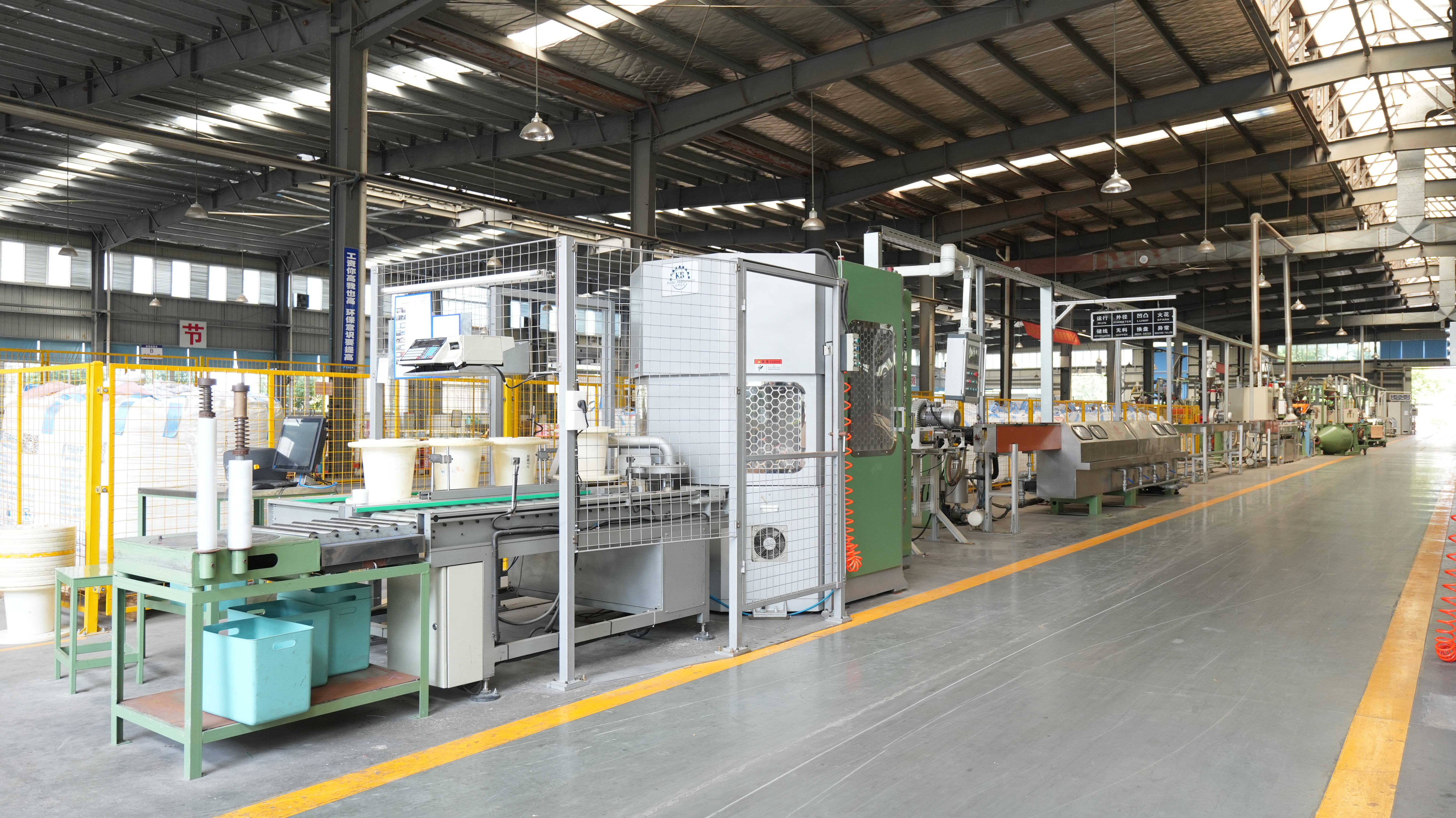 High Speed 1500m/min Wire Extrusion Machine for PVC TPE Materials with Double Head Coiling