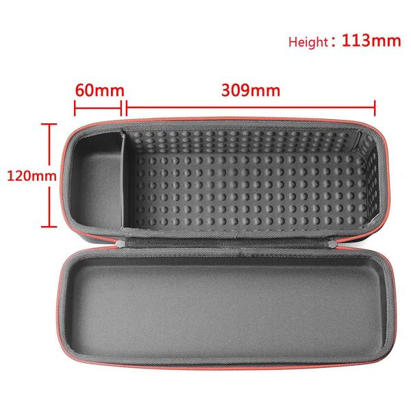 Hair Curler EVA Carrying Case 395*150*125mm Plastic Handle