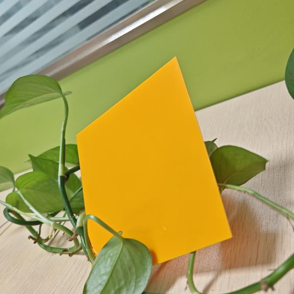 UV Protected Translucent Yellow Polycarbonate Solid Sheet For Long-Lasting Color And Weather Resistance Lightbox