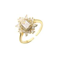 L'or 24K plaqué a plaqué la bague de mariage de fiançailles d'anneaux