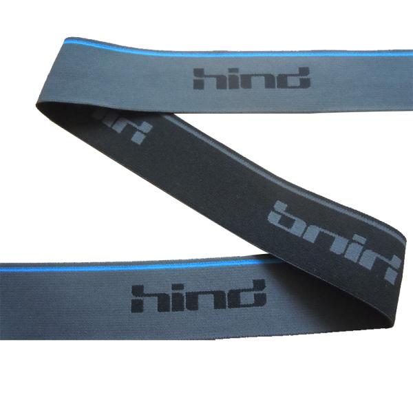 Polyester / nylon spandex Colored Garment Woven Tape With Logo