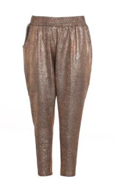 Shiny Woven Ladies Slim Fit Trousers Casual Type Long Pant Length For Spring / Autumn