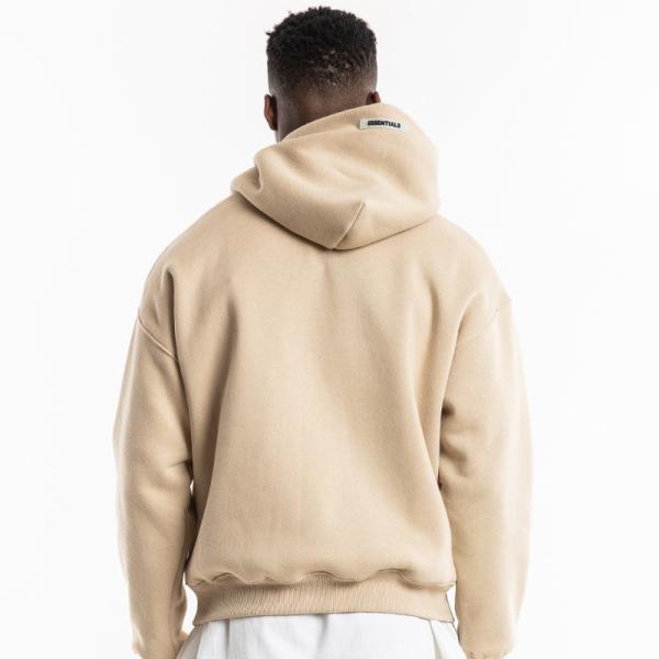 Algodão 100% que imprime a planície grossa Terry Hoodie Embroidered Unisex francês desproporcionado