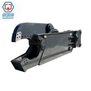 GCE-28 Hydraulic Shear for 20-28 Ton Excavators with 130 Ton Cutting Force and TDNM450 Steel Plate