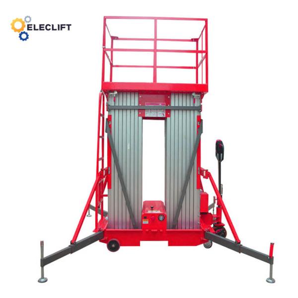 Wooden Case Package Aluminum Lift Platform Self Propelled Single Man Lift For Painting