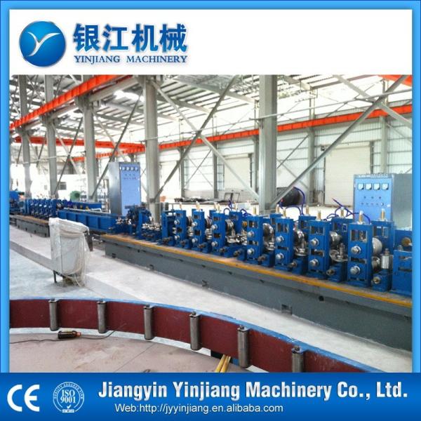 PLC 70m/Min Metal Tube Making Machine Straight Seam Pipe Production Line