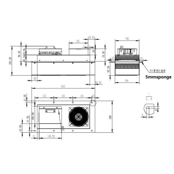 Кондиционер DC 48V термоэлектрический, термоэлектрический воздушный охладитель для шкафа телекоммуникаций