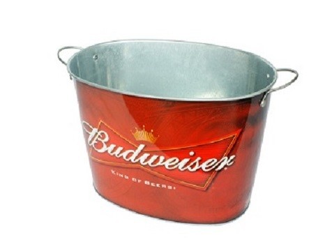 DADI 5L Round Metal Tin Ice Bucket With Custom Logo for 6 Bottles Beer