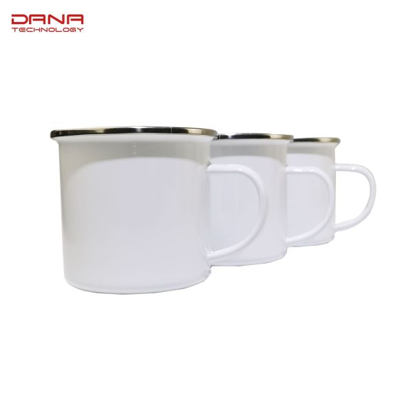 12oz Customized Color Sublimation Camping Enamel Mug Sets Tea Coffee Mug Logo Included