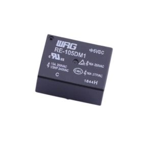 Volt 16 ampère SPST 200mW RE-105DM1 do relé 5 da montagem do PWB do poder da bobina para o sistema de som