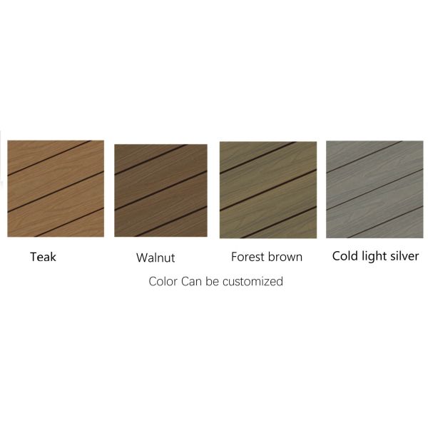 Low Maintenance Wood Polymer Composite Wall Panel Featuring Grooved Surface Finish Providing and Eco Friendly Wall Cladding