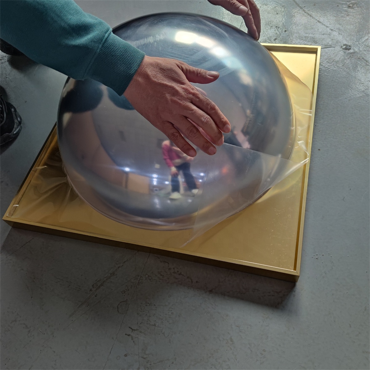 550×550mm Acrylic Convex Security Mirror 360° Full Dome Spherical PMMA