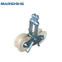 SHR-2.5 Nylon Wheel Wire Rope Tandem Sheave Stringing Pulley Block Para Linha de Transmissão