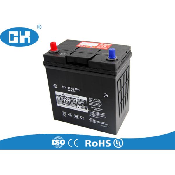 Maintenance Free 12v 36ah Sealed Battery , Rechargeable 12v Car Battery