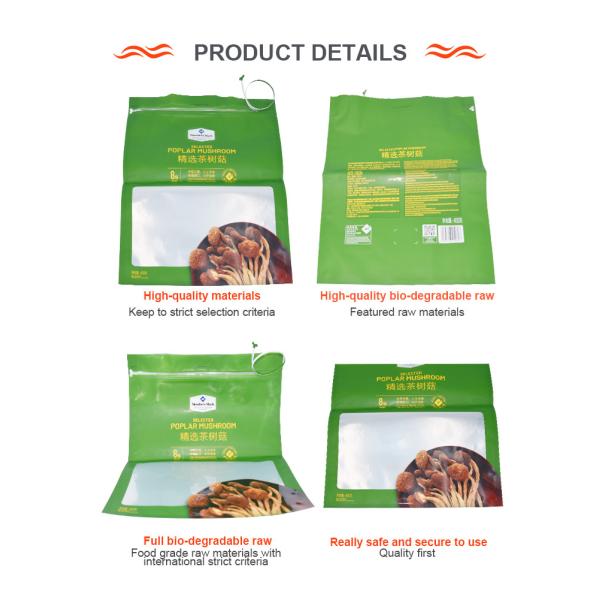Aluminum Plated Zipper Packaging Bags Upright For Mushroom Hazelnut Nut