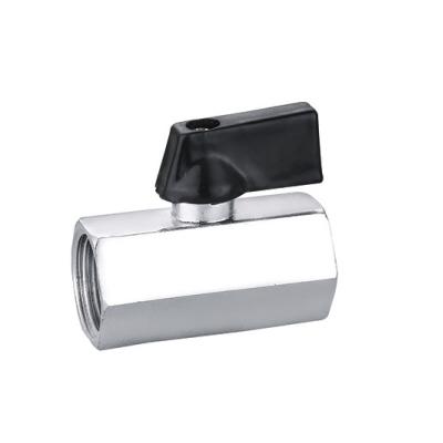 1/4 1/2 3/8 Brass Mini Ball Valve Chrome Plated BV1065-FF Wear Resisting