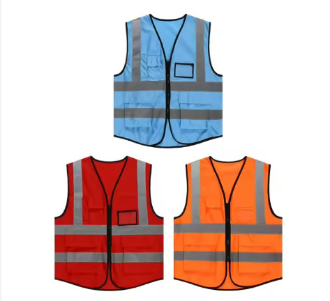 Отражающий жилет Защитный жилет Жакет полоса Личная охрана Строительство Высокая видимость Работа Безопасность Отражающая одежда