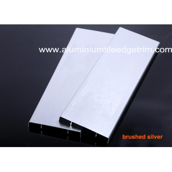 Durable Brushed Aluminium Skirting Perth / Board 60mm Height House Decoration