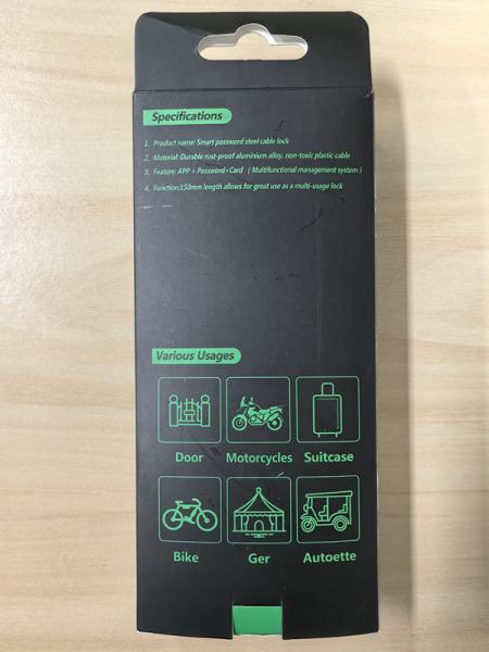 Cable PadLock de aço inoxidável para porta de bicicleta vedação porta do pátio