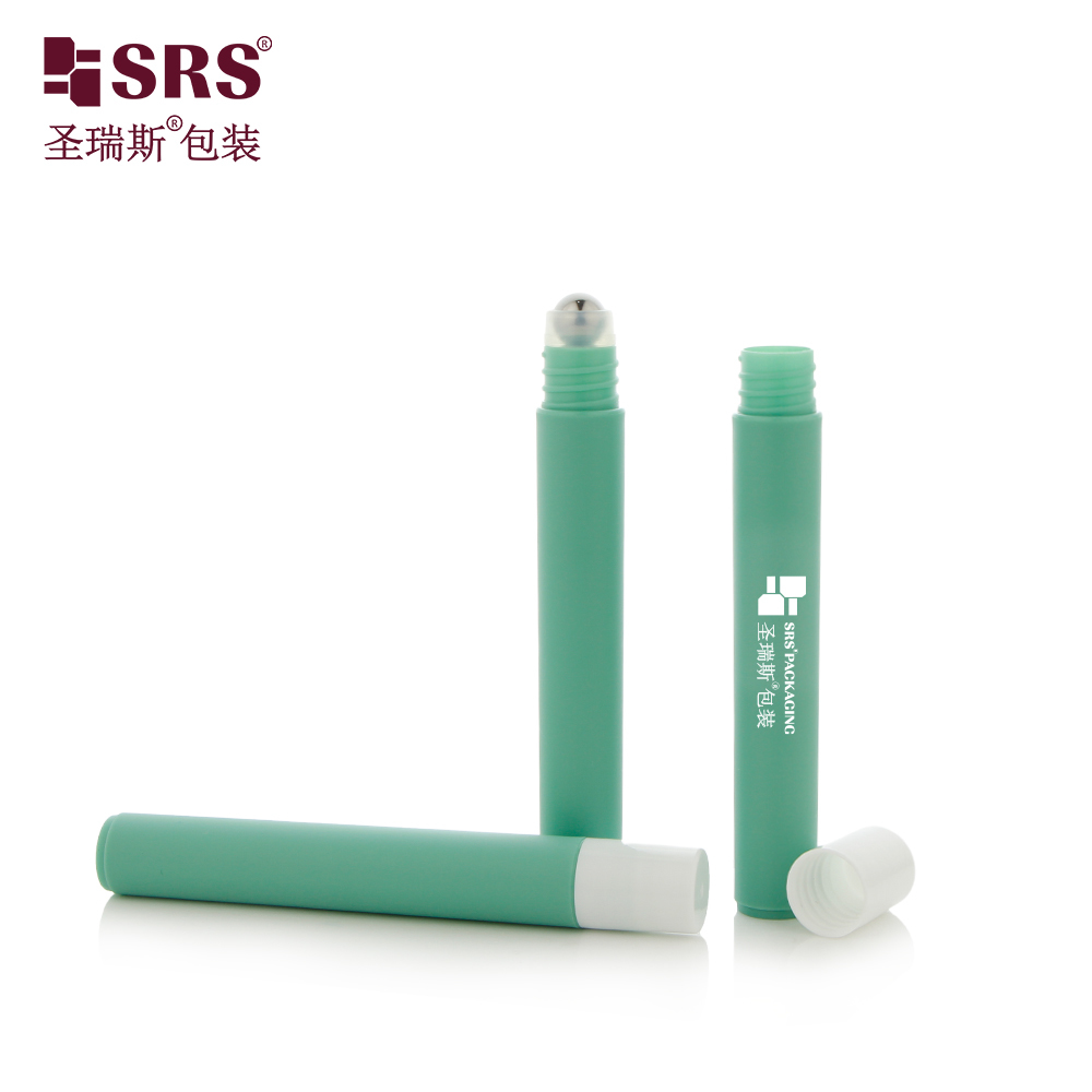 Eco‑friendly PCR PP Plastic Roll On Bottle 10ml Empty Roller Bottle for Eye Serum Cosmetic Packaging