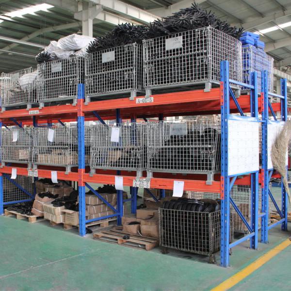 Mild Steel Q235 Folding Wire Container Cages Industrial Storage Bin Rugged Construction