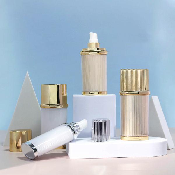 Bouteille de pulvérisation de crème solaire cosmétique 30 ml 50 ml Bouteille en plastique à vis pour protection solaire